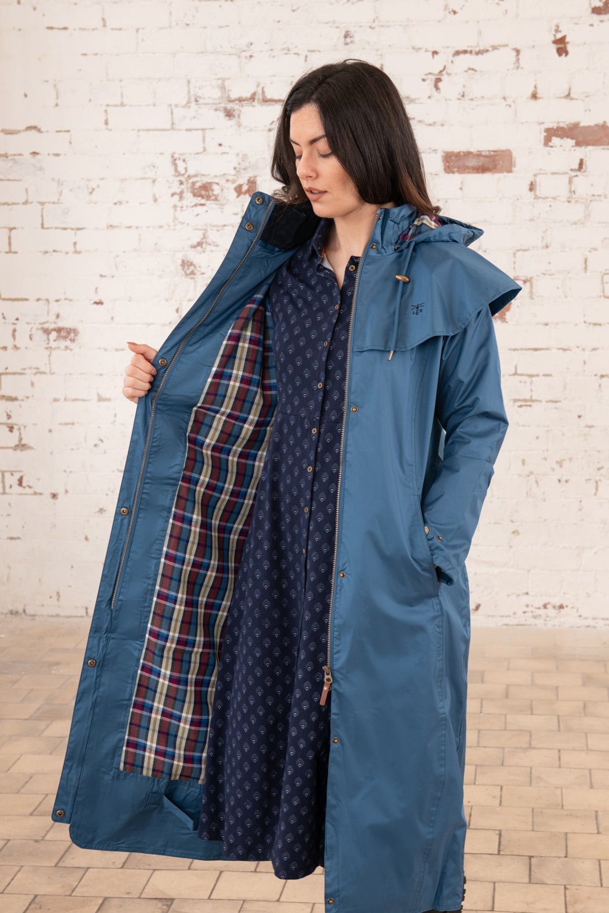 Outback Full Length Waterproof Raincoat - Deep Sea