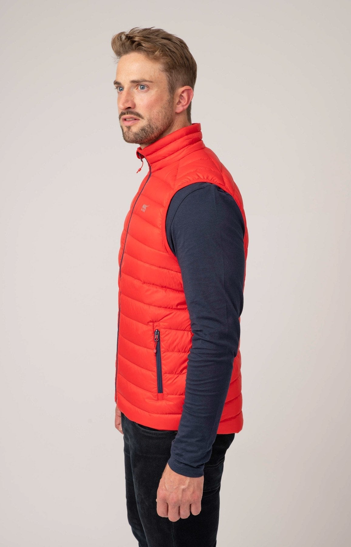 Alpine Mens Down Gilet - Red