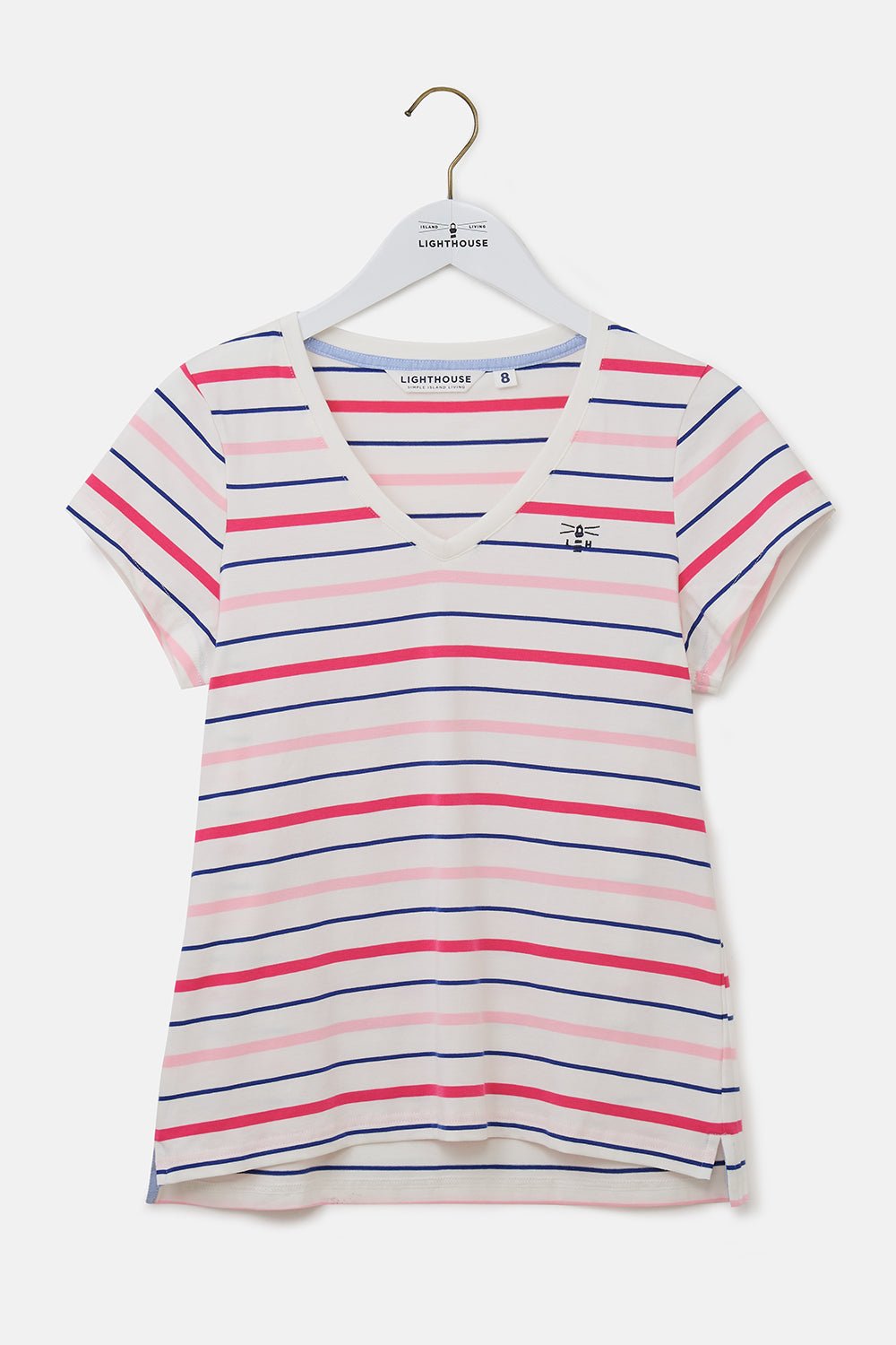 Ariana Tee - Pink Stripe