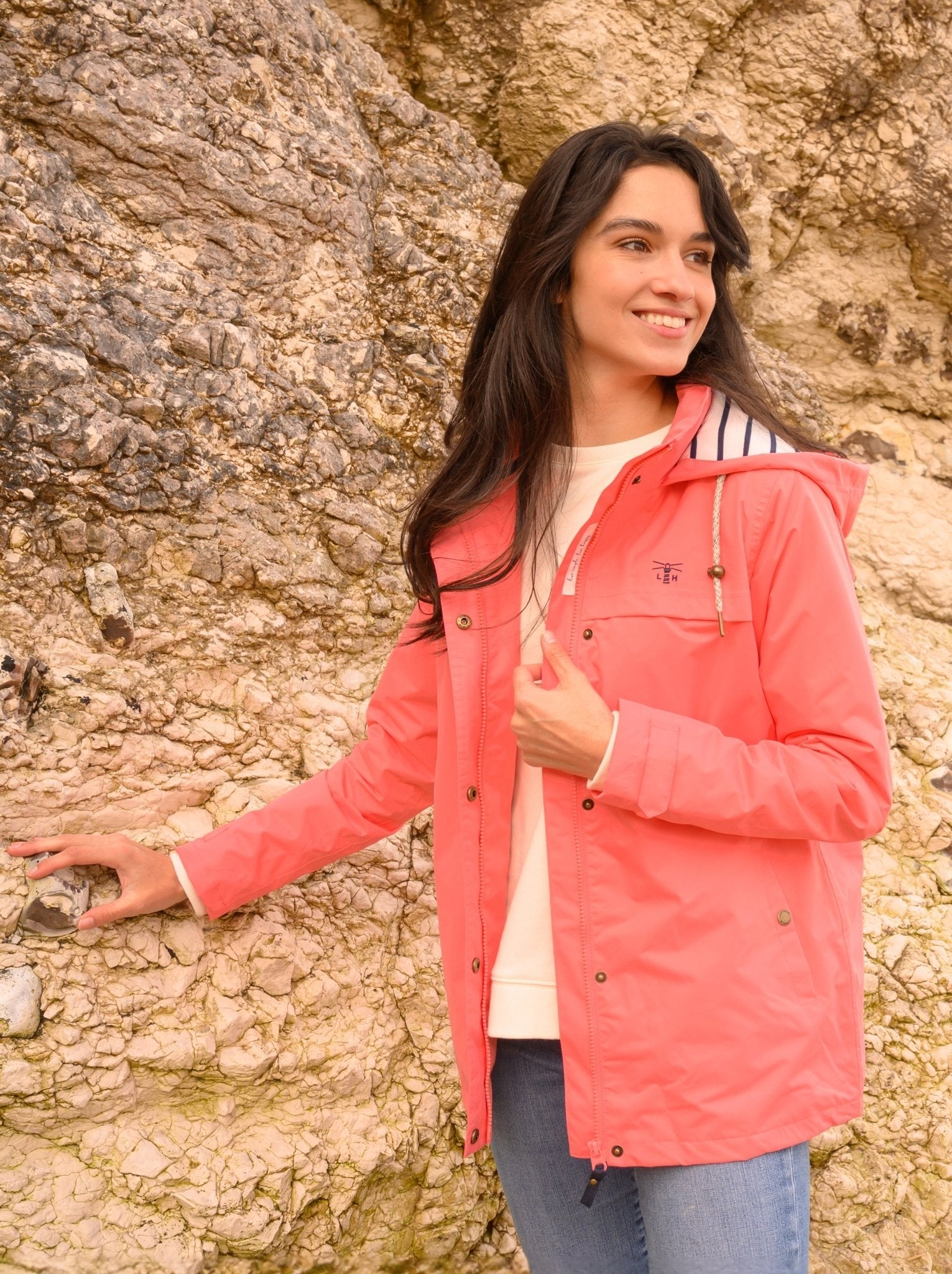 Beachcomber Jacket - Coral-Lighthouse