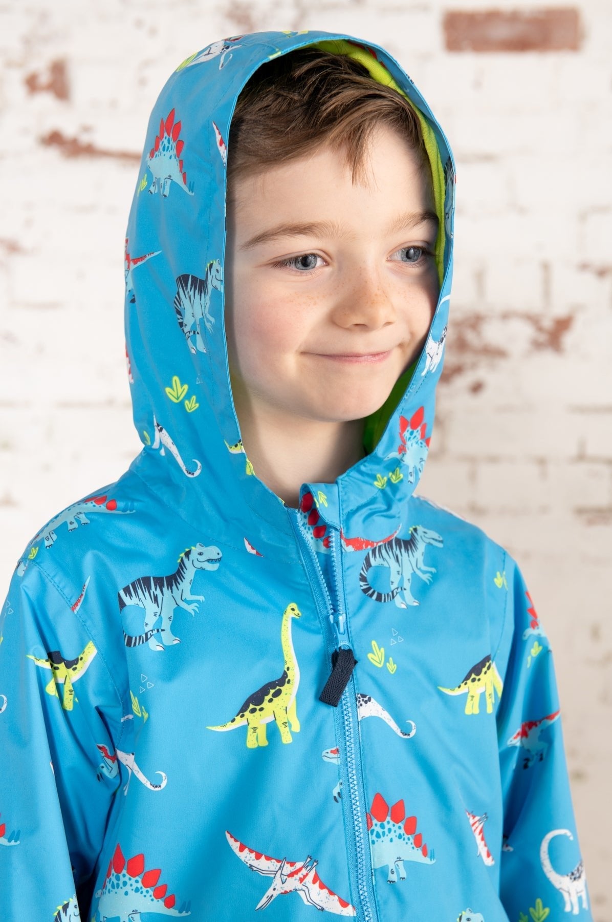 Ethan Jacket -  Blue Dino Print