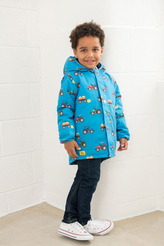 Finlay Coat - Farm Print - Lighthouse