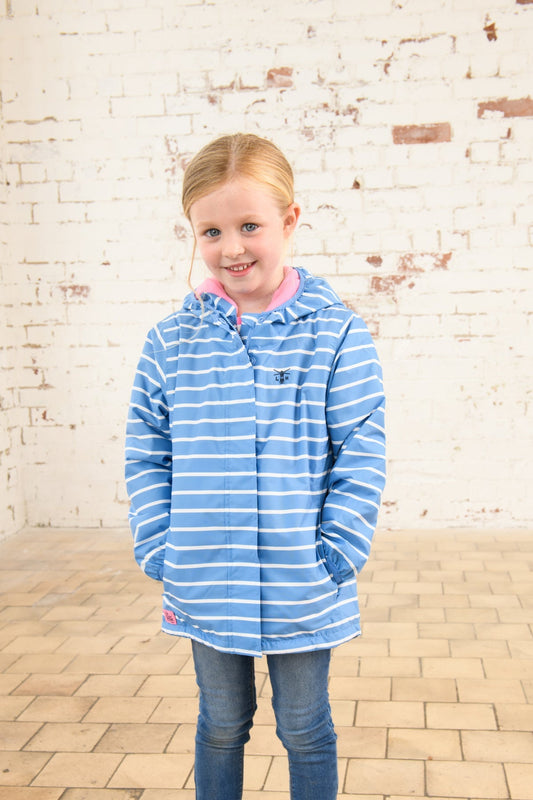 Freya Coat - Denim Stripe