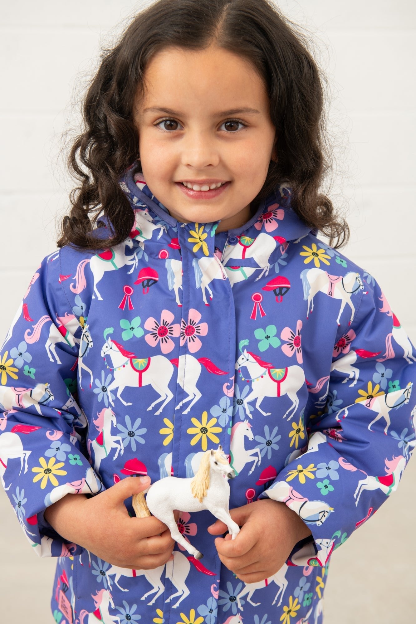 Freya Coat - Horse Print