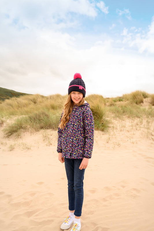 Freya Coat - Navy Floral-Lighthouse