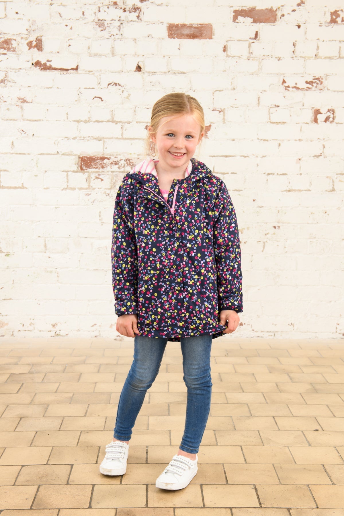 Freya Coat - Navy Floral