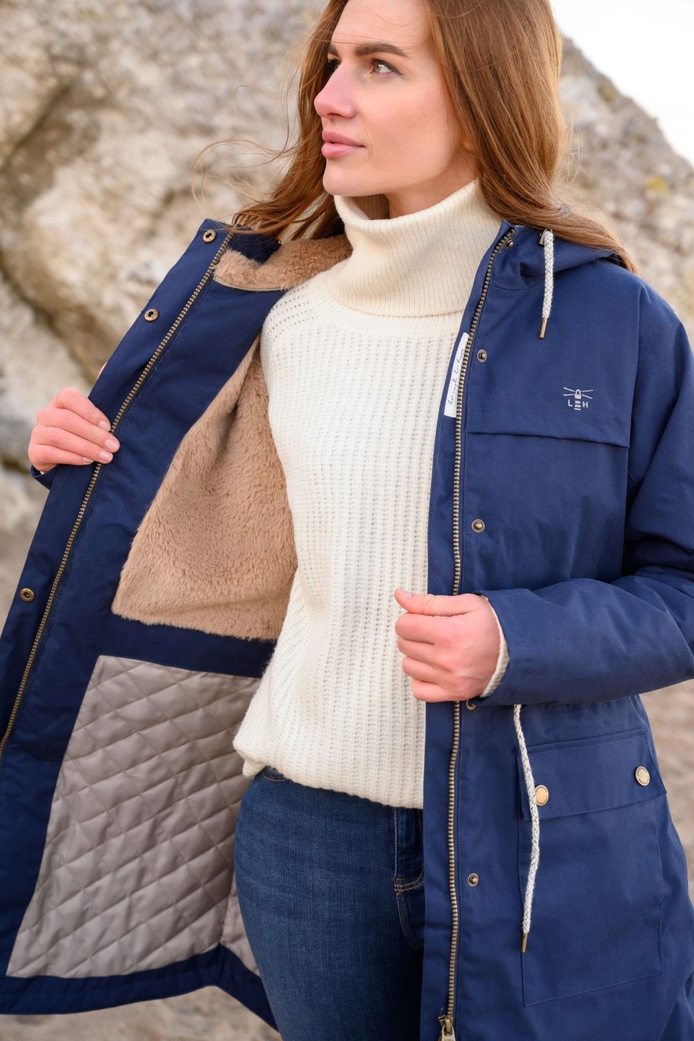 Isobel Coat - Navy - Lighthouse