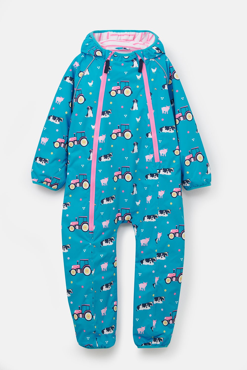 Jamie Puddlesuit - Teal Farm Print-Lighthouse