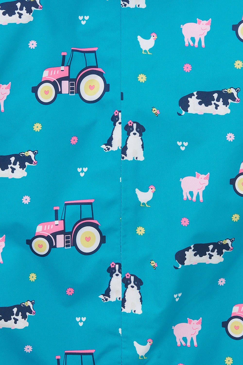 Jamie Puddlesuit - Teal Farm Print