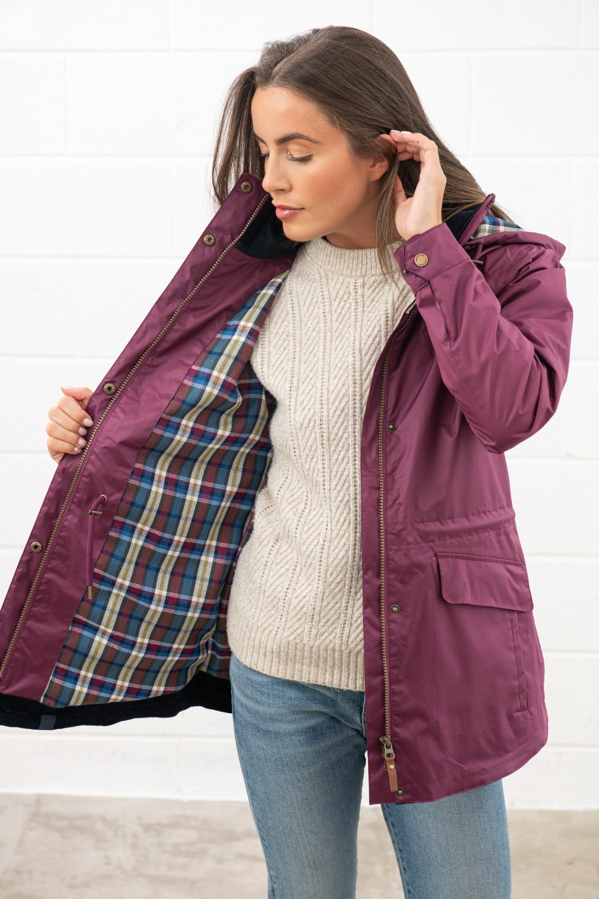 Kendal Raincoat - Plum