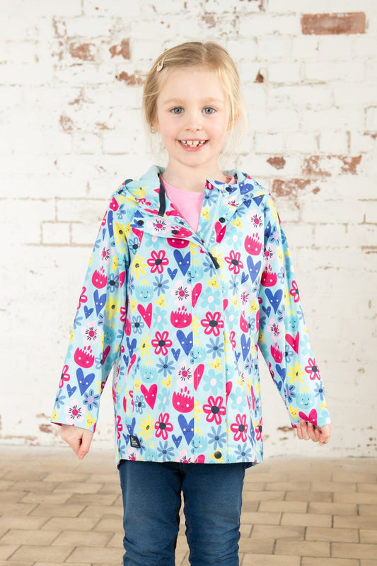 Olivia Jacket - Soft Turquoise Flower-Lighthouse