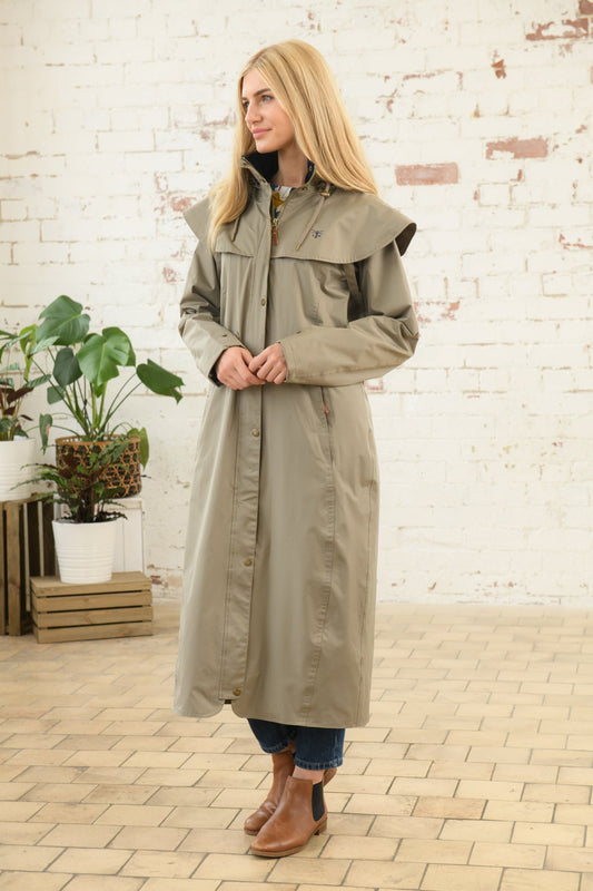 Outback Full Length Waterproof Raincoat - Fawn