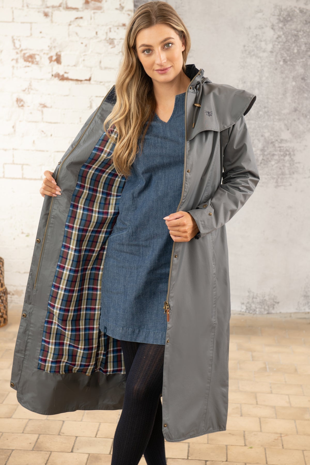 Outback Full Length Waterproof Raincoat - Urban Grey