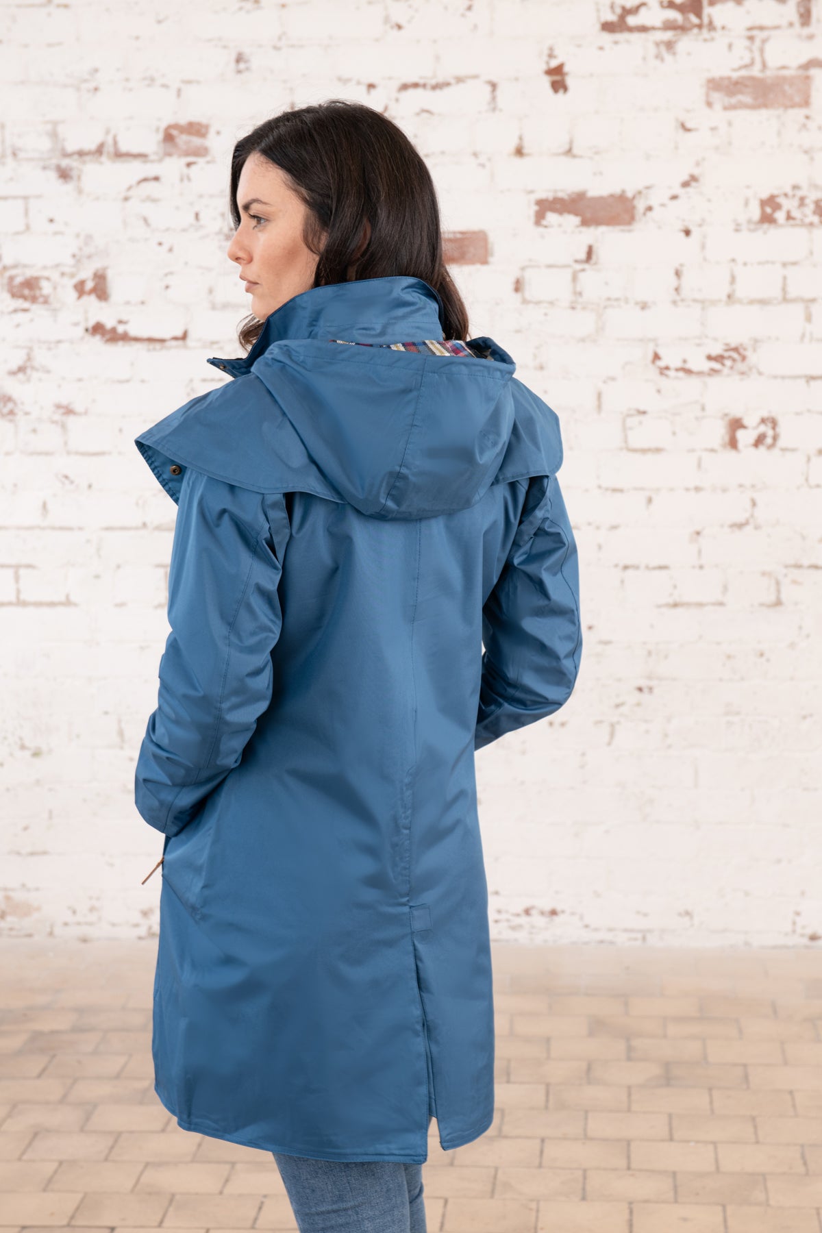 Outrider 3/4 Length Waterproof Raincoat - Deep Sea