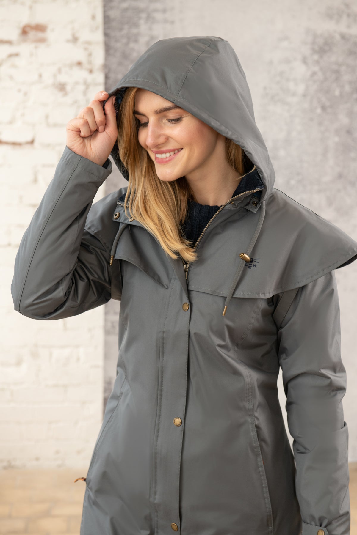 Outrider 3/4 Length Waterproof Raincoat - Urban Grey