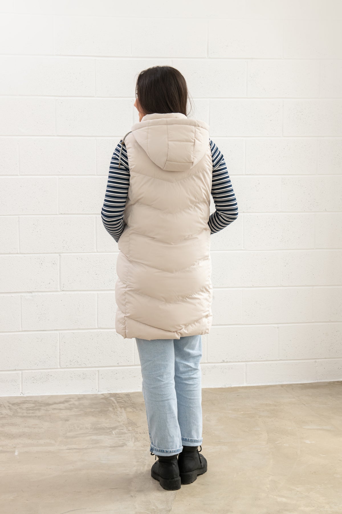 Savannah Long Gilet - Irish Cream