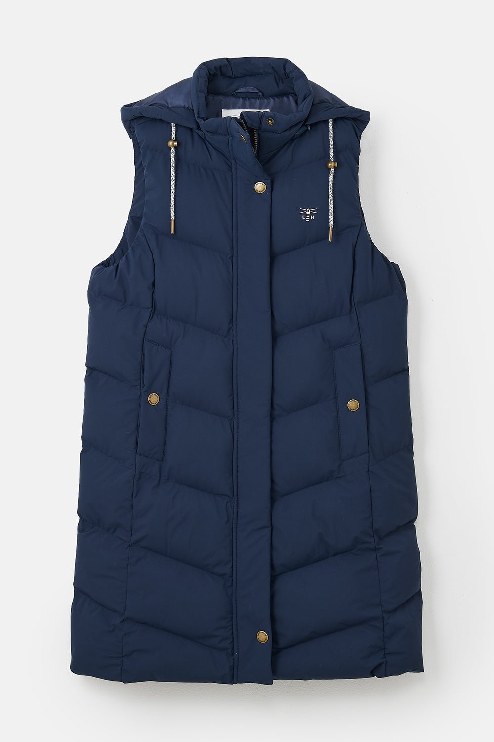 Savannah Long Gilet - Navy